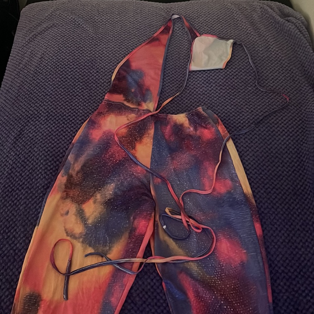 Multi Colored Pantsuit Romper - image 2